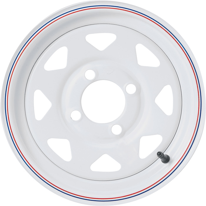 13X4.5 White Spoke Wheel