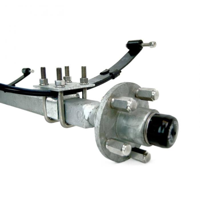 2000KG Capacity,6-139.7 Bolt Pattern Non-brake Trailer Straight Axle