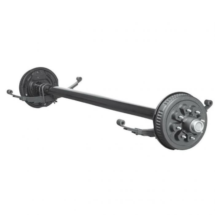 7000lbs Capacity,12 inch Drum Brake Trailer Axle Assembly