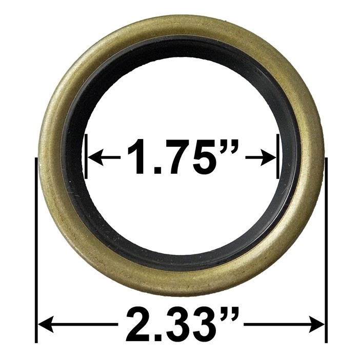 Trailer Single Lip Grease Seal 17233