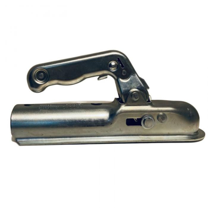 TC008 50mm Zinc Plated Straight Tongue Trailer Coupler-3500lbs Capacity