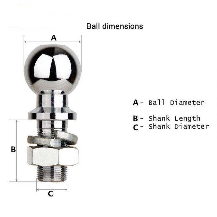 2inch 3500lbs Capacity Trailer Hitch Ball