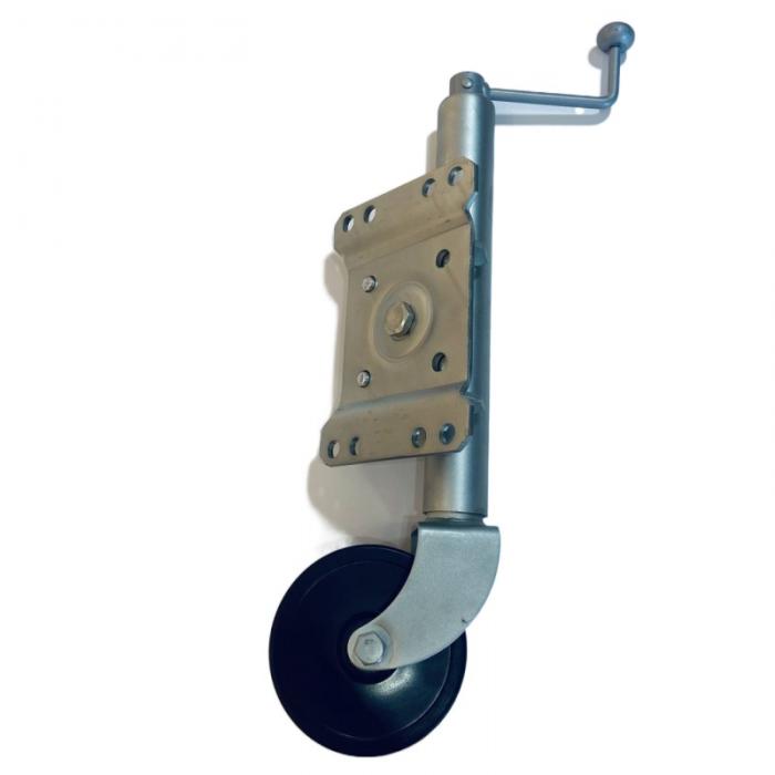 500lbs Bolt-on Marine Swivel Trailer Jacks Top Wind Jockey Wheel