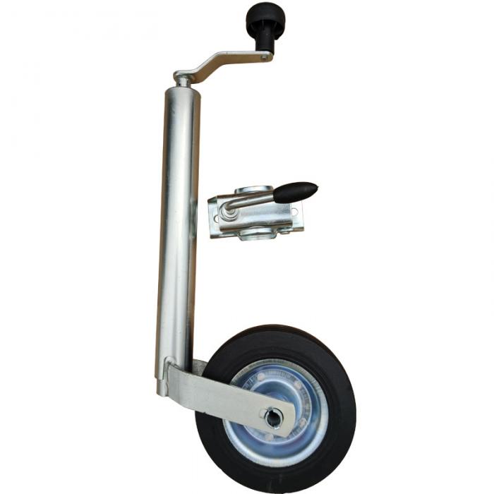 300 Lbs 6 Inch Solid Rubber Wheel Jockey Wheel Trailer Jack