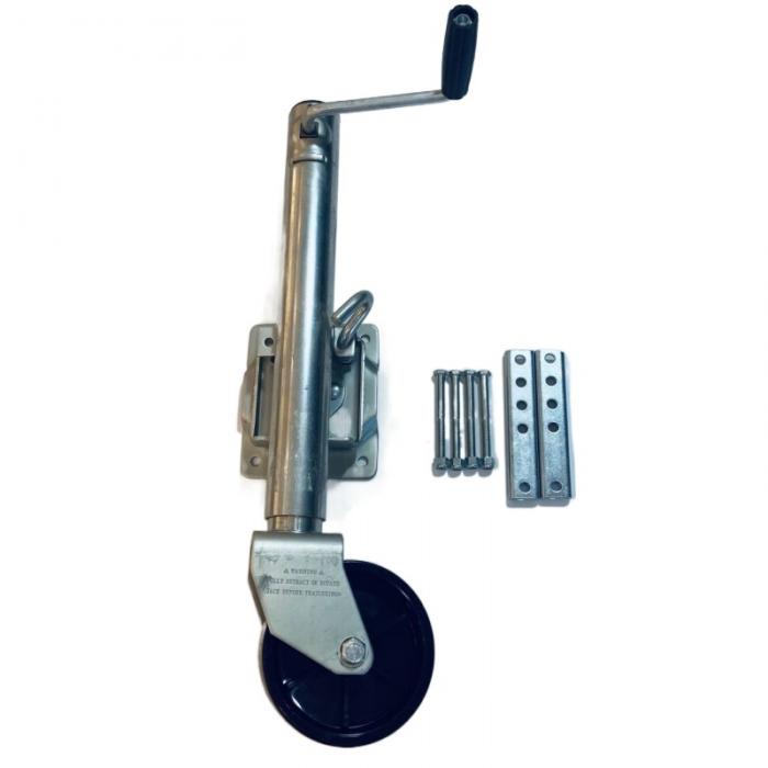 1500 lbs Swivel Trailer Jack, 10inch Lift Heavy Duty Boat Trailer Jack with Dual Wheels