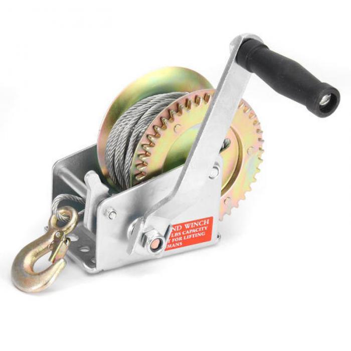 2500lbs China Boat Trailer Manual Winch Steel Rope Hand Winch
