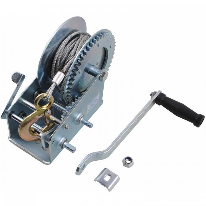 600lbs 8m Caravan Marine Boat Trailer Manual Hand Winch