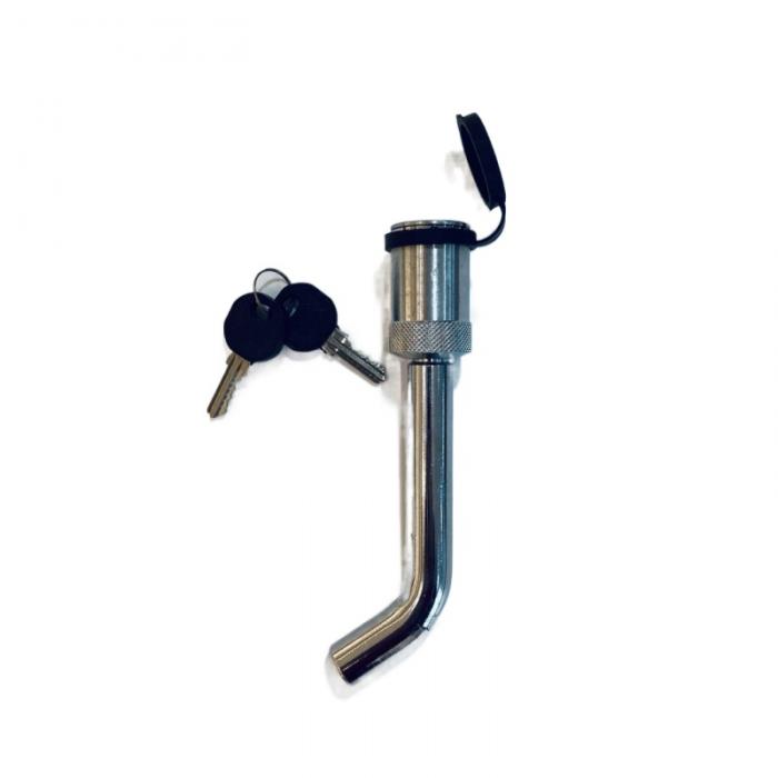 Steel Chrome Plated Dual Bent Pin Combo Hitch Receiver Lock