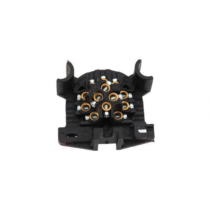 12V 13 Pin Plastic Trailer Plug Socket Wiring Connector Adapter
