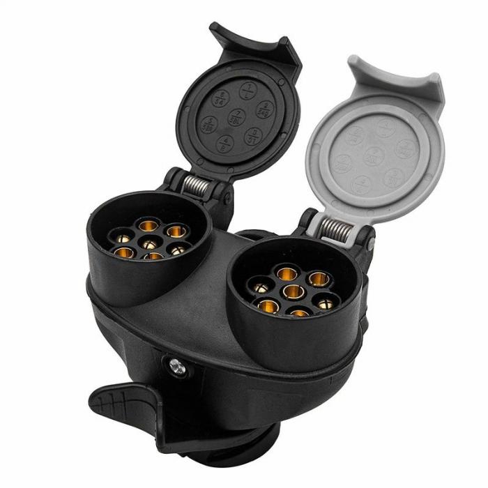 Trailer 13 to 7 Pin Socket Plug Adapter