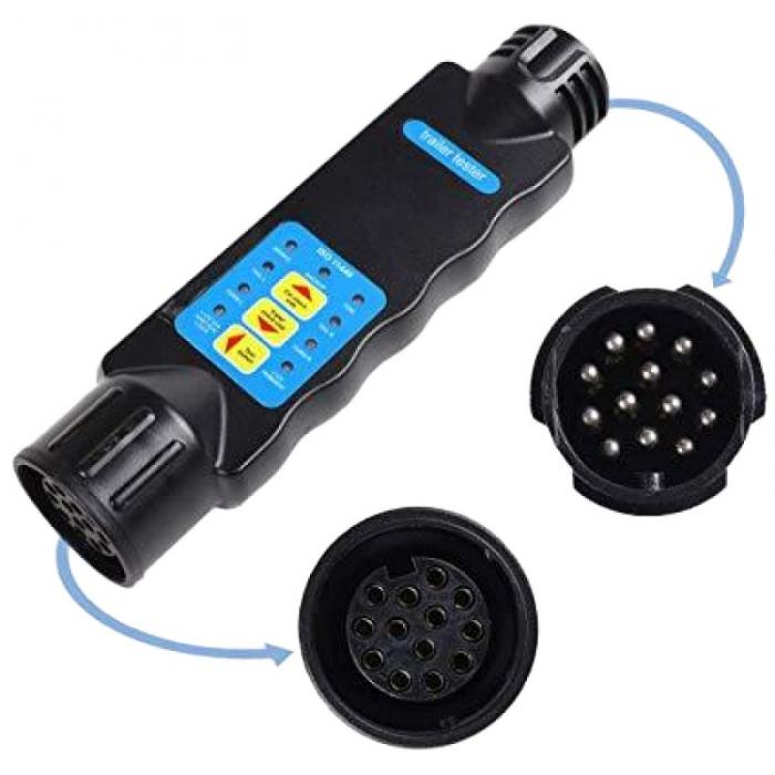 13 Pin Towing Trailer Tow Bar Light Circuit Tester