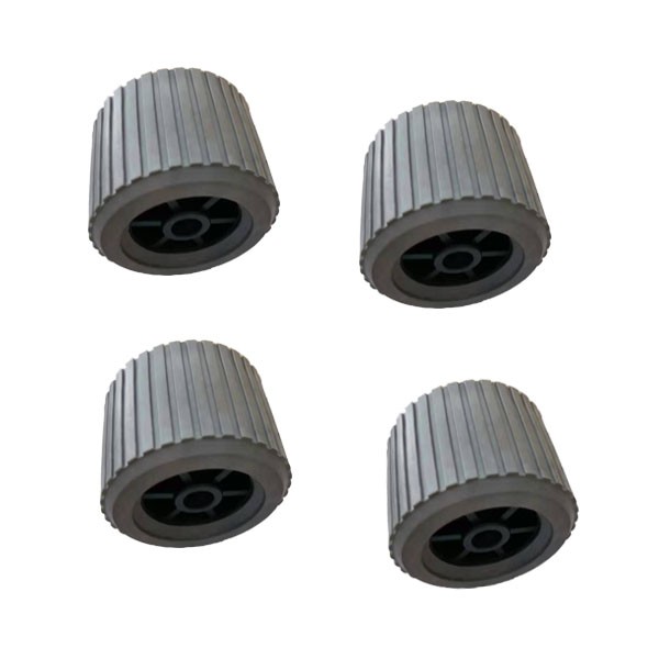 Viking Grey Ribbed Boat Trailer Wobble Rubber Roller