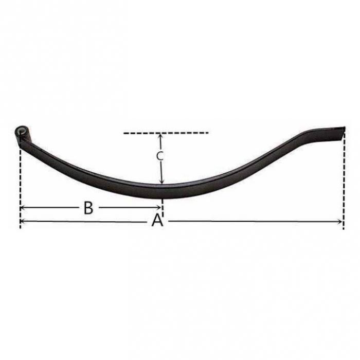 300-600kg Trailer Single Slipper Leaf Springs Trailer Spring